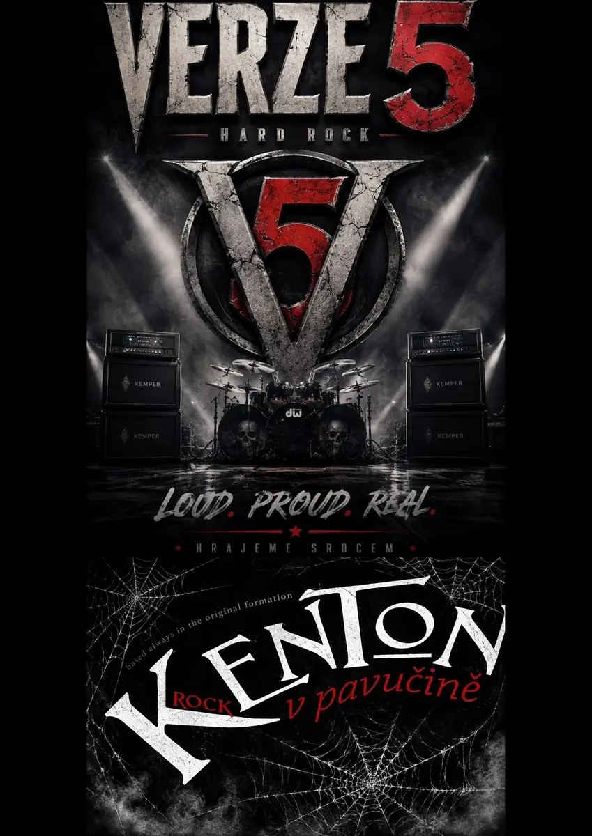 VERZE 5 a KENTON (host: Franta Černý) — Alternativní klub Tyjátr, Svitavy