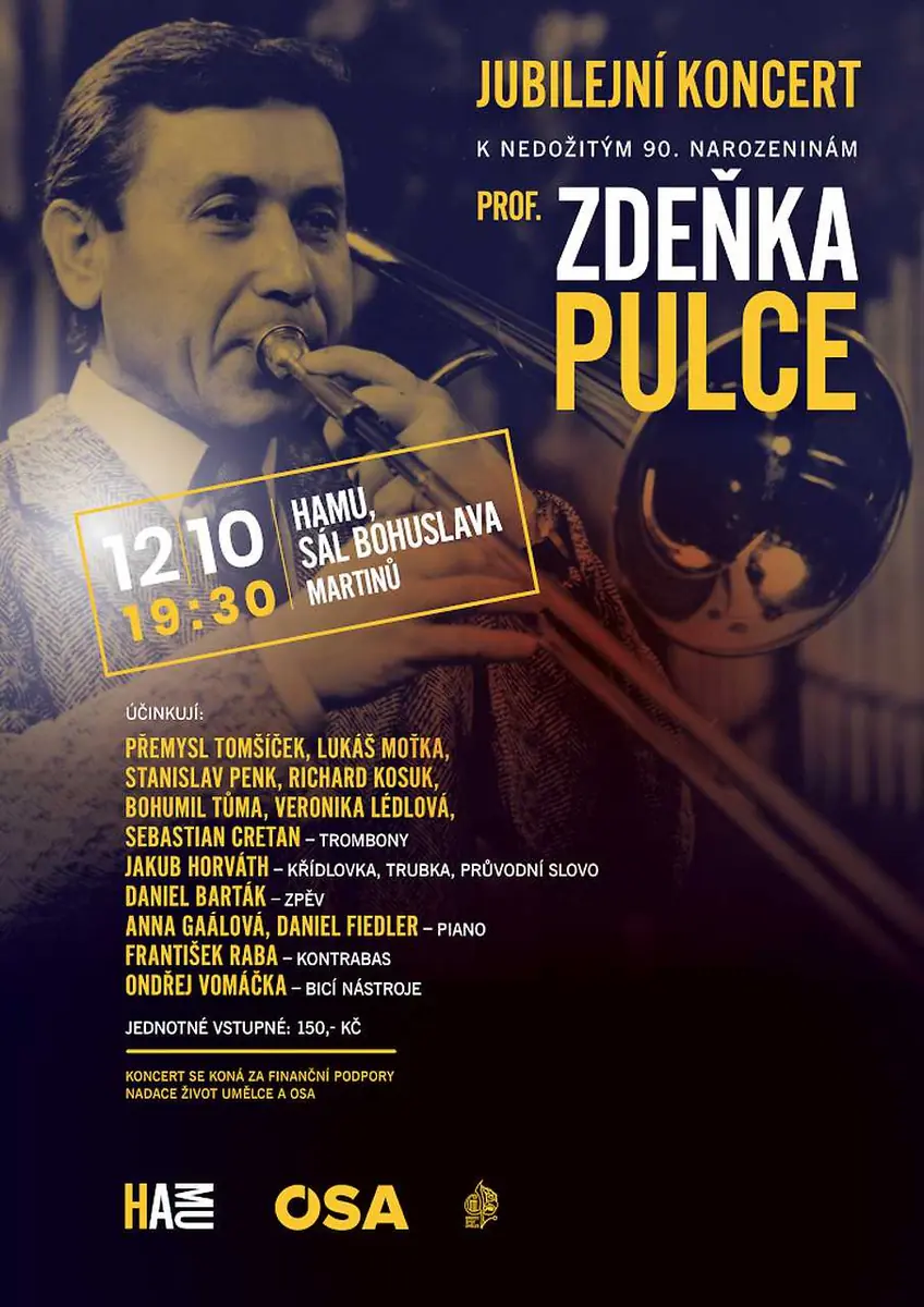 Jubiläumskonzert zum 90. Geburtstag von Prof. Zdeněk Pulec — HAMU, Prag