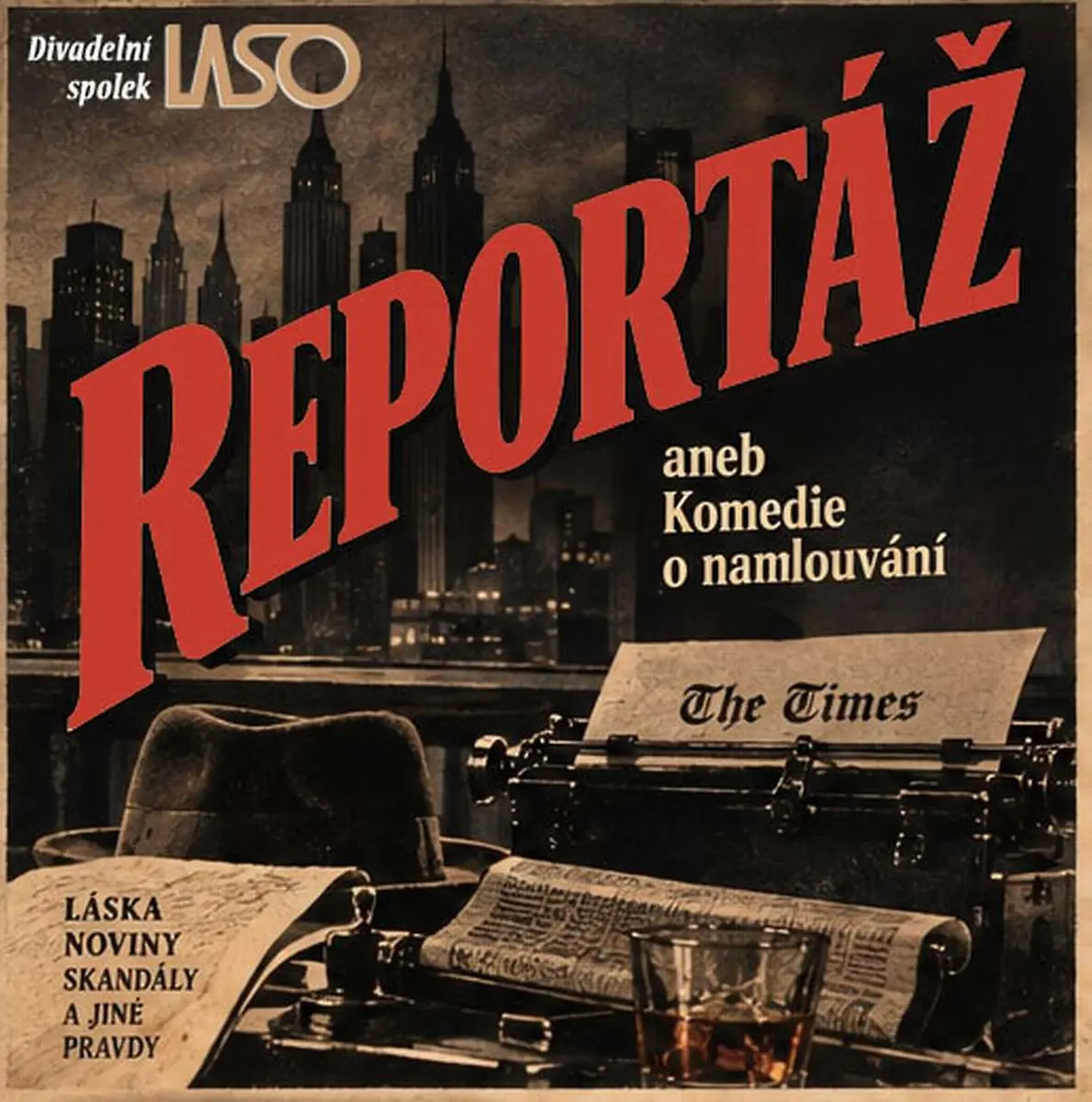Reportage oder Eine Komödie über die Werbung — Theater Na Prádle, Prag