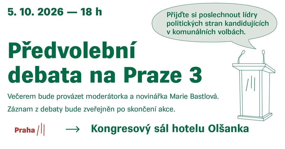 Wahldebatten in Prag 3 — Kongresové centrum Olšanka, Prag
