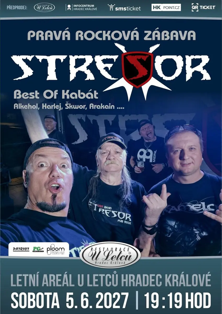 Stresor "Best of Kabát" — Restaurace  U Letců, Hradec Králové