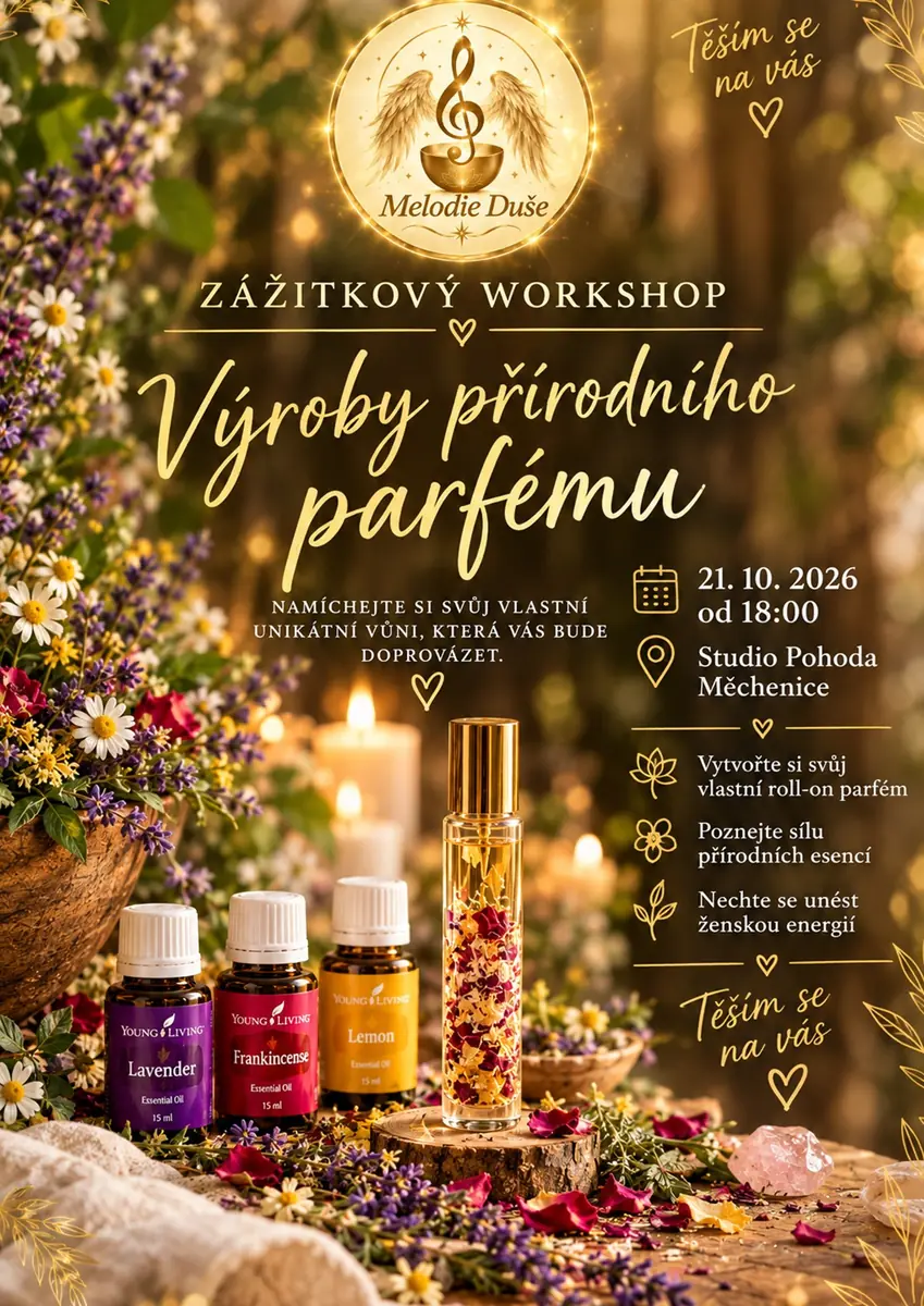 Майстер-клас з створення натурального парфюму — Relaxační studio POHODA, Měchenice