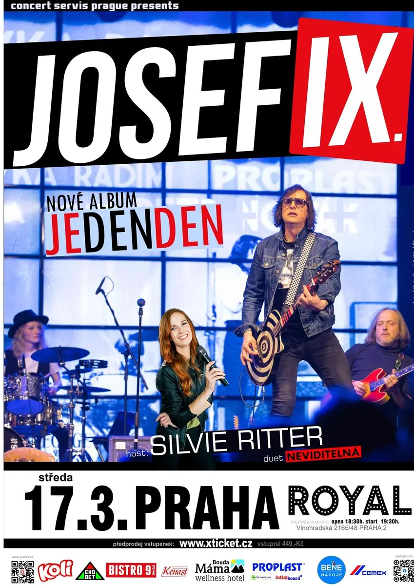 Josef IX. + host Silvie Ritter - Křest alba Jeden den — ROYAL - Theatre & Club Chic Praha, Praha