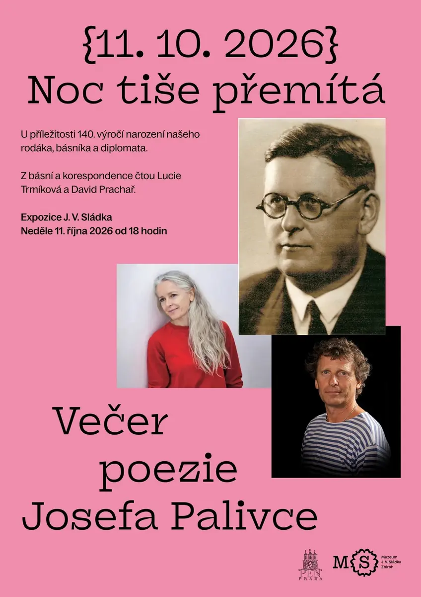Večer poezie Josefa Palivce — Muzeum J. V. Sládka, Rokycany
