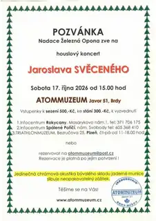 Violinkonzert von Jaroslav Sveceny im ATOMMUZEUM Misov