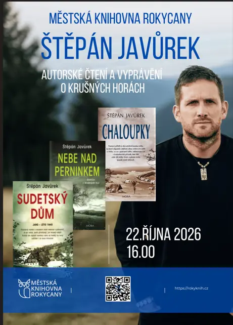 Štěpán Javůrek – autorské čtení a vyprávění o Krušných horách — Městská knihovna Rokycany, Rokycany