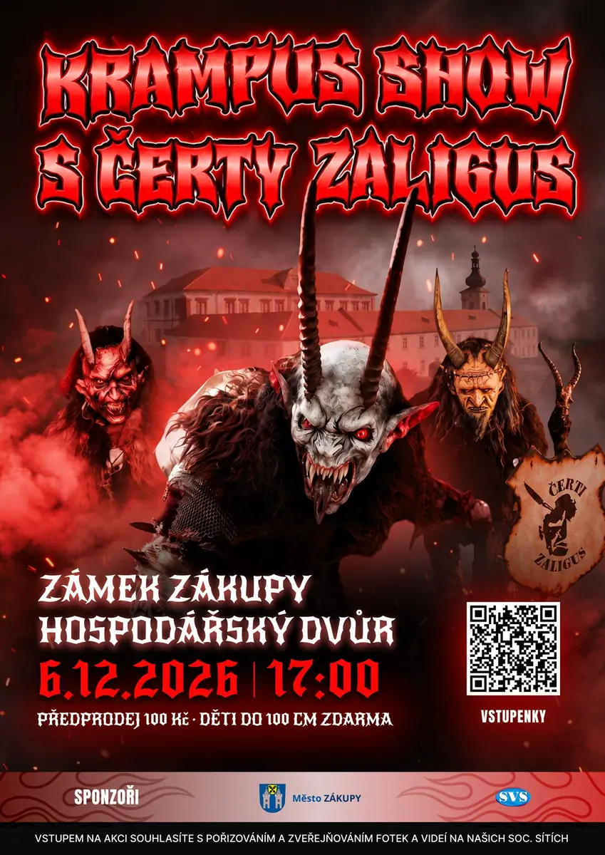 Krampus-Show mit Zaligus-Dämonen — Zámek Zákupy, Zákupy