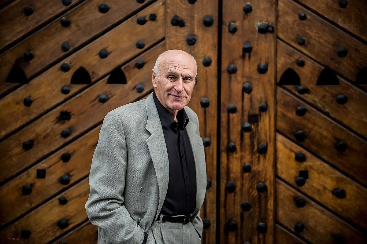 Martin Hilský zu Gast bei Václav Žmolík — Werichova vila, Prag