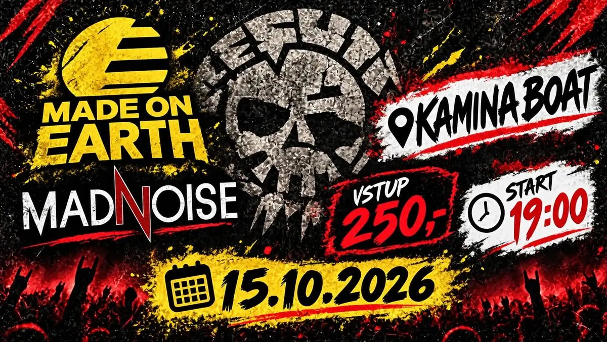 Made on Earth, Madnoise та Resumé на човні Kamina 15.10.2026 — Kamina boat, Прага