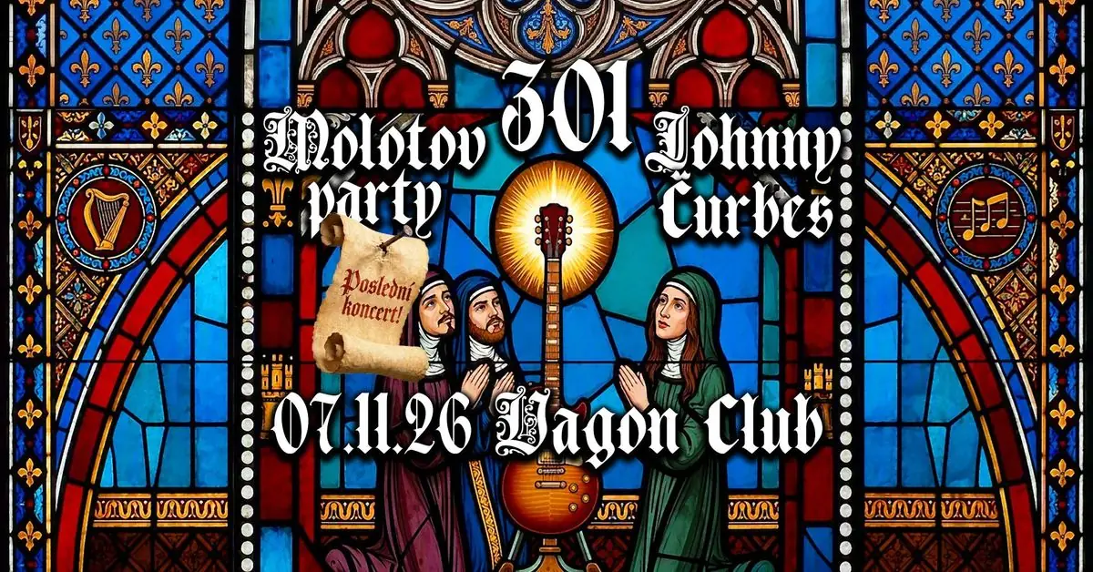 MOLOTOV PARTY + 301 + JOHNNY ČURBES — Vagon, Prag