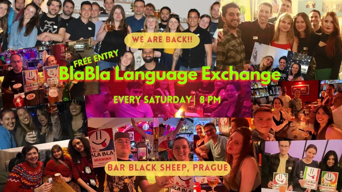 BlaBla Language Exchange Social Meetup (Freier Eintritt) @Black Sheep Bar — Black Sheep Prague, Prag