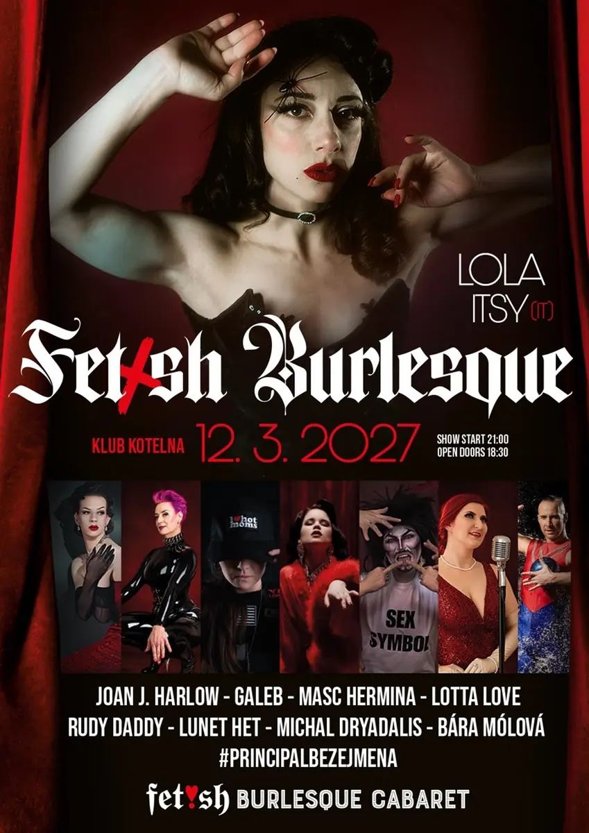 FET!SH BURLESQUE CABARET vol.8 — Клуб Котельна, Прага