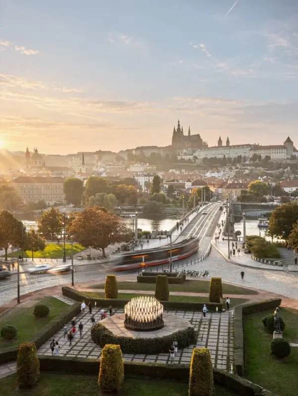 Designblok - инсталляция BEACON — náměstí Jana Palacha, Prag