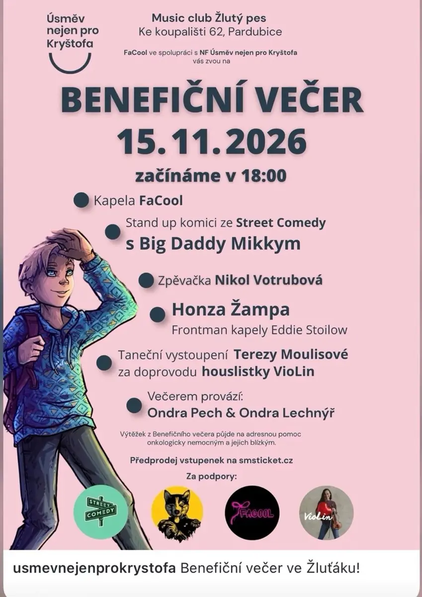Benefizabend - Pardubice — Musikclub Žlutý pes, Pardubitz