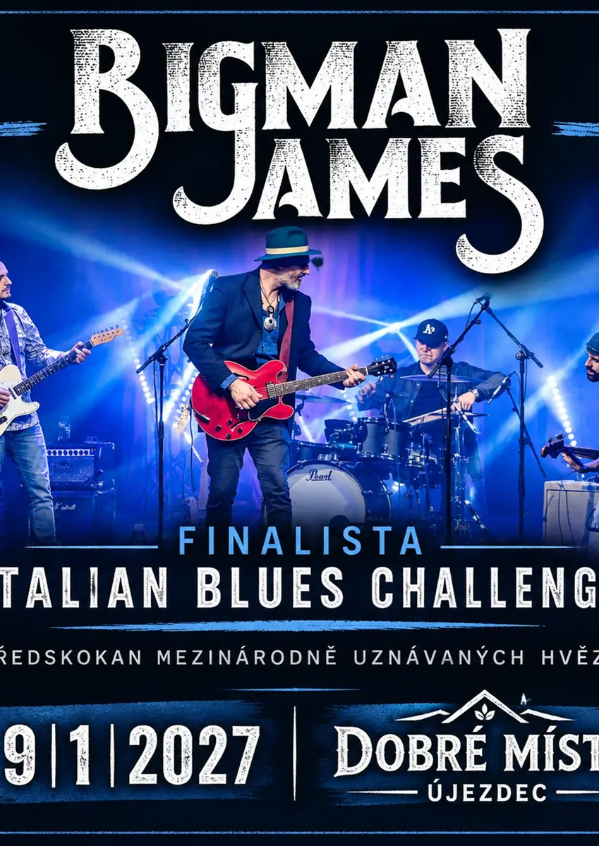 Big Man James (IT, blues-soul-funk) — Доброе место Újezdec, Угерский-Брод