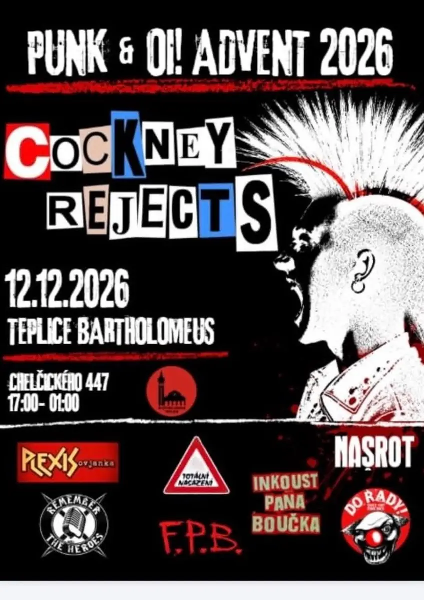 Punk & Oi Advent 2026 - Cockney Rejects — Bartholomeus, Teplice