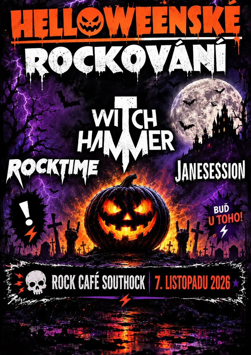 Helloween Rock Night: Witch Hammer, RockTime, Janesession — Rock Café Jablunkov, Яблунков
