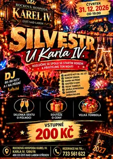 SILVESTR U KARLA IV., rozlučka s rokem 2026