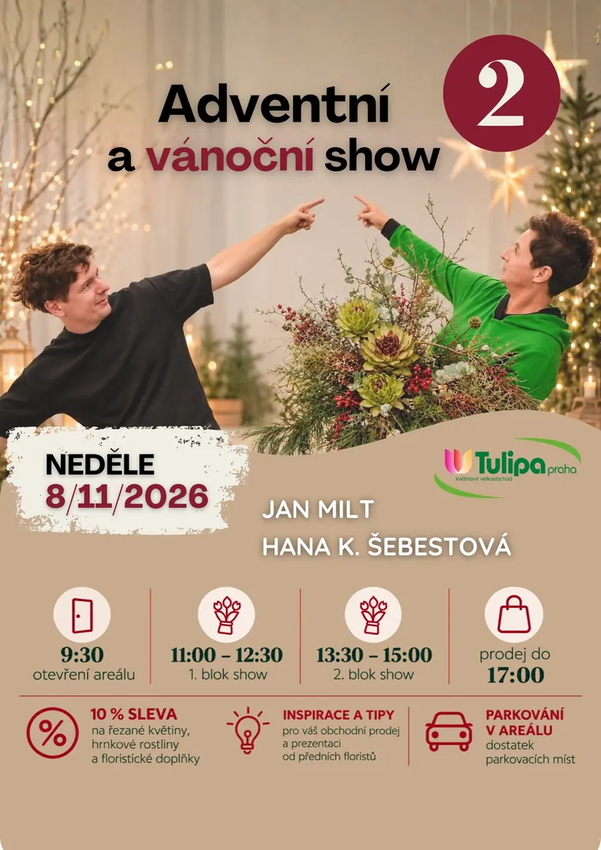 Weihnachts- und Feiertagsshow Nr. 2 - 2026 — TULIPA PRAHA, Prag