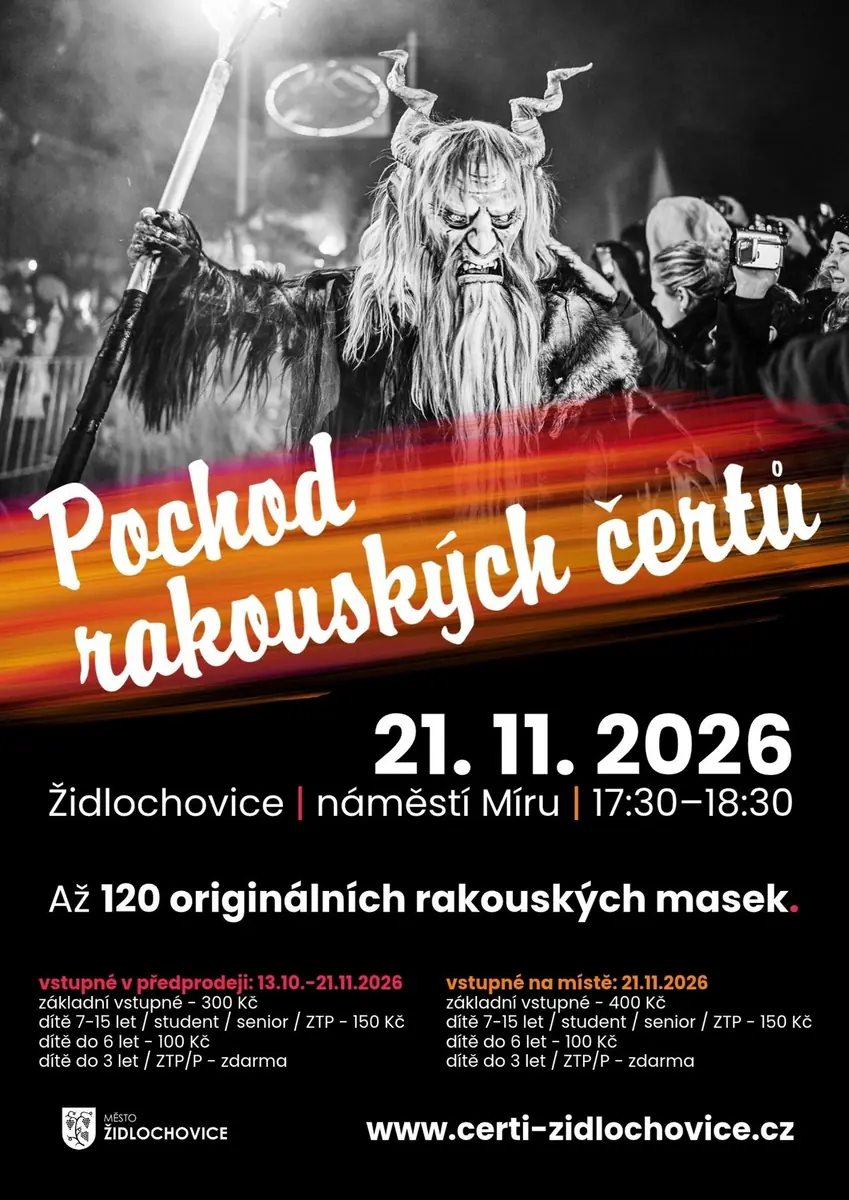 Парад австрійських крампусів — náměstí Míru, Židlochovice