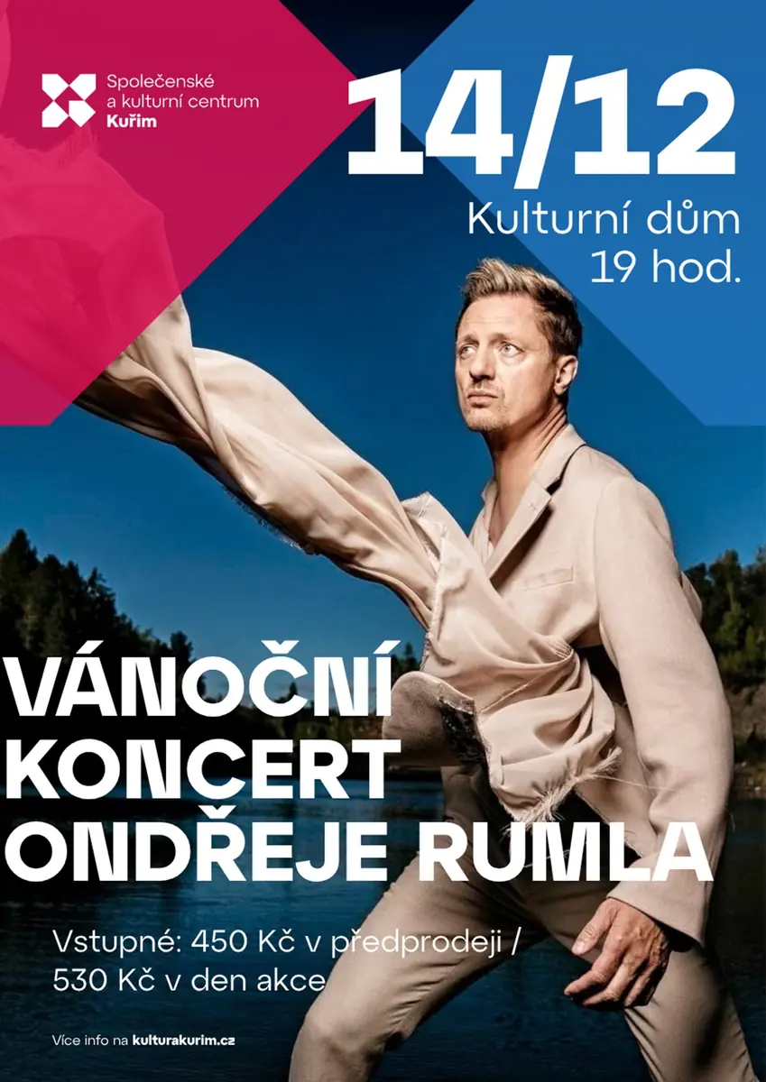 Vánoční koncert Ondřeje Rumla — Společenské a kulturní centrum, Kuřim