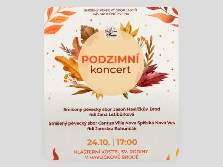 Осінній концерт Jasoň + Cantus Villa Nova (SK) — Městské divadlo a kino Ostrov, Гавличків-Брод