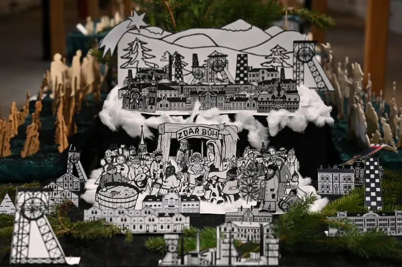 Spielerische Weihnachtskrippen auf der Burg für Groß und Klein — SLEZSKOOSTRAVSKÝ HRAD, Ostrau