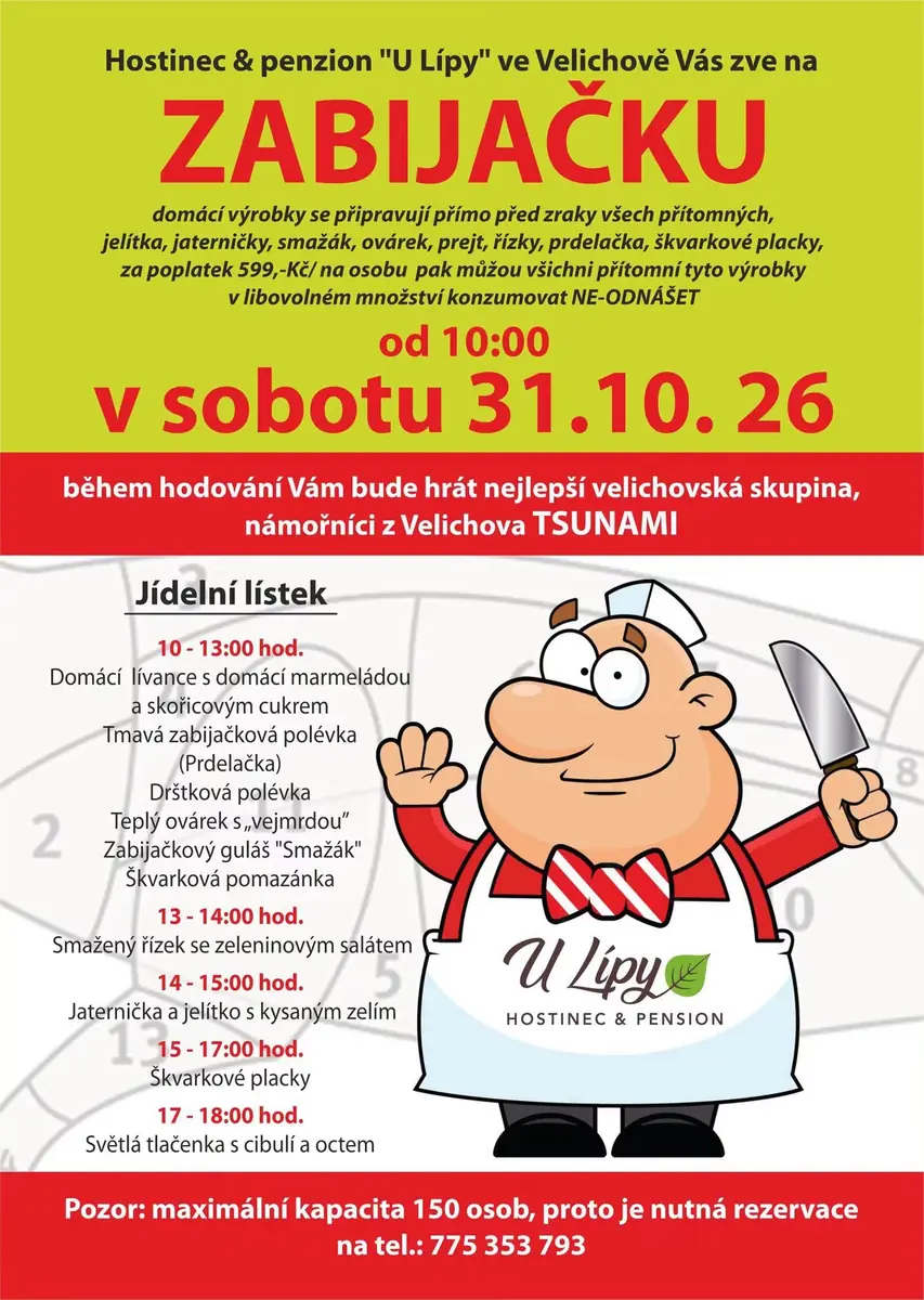 Традиційна забійка — Пивна У Липи, Величов