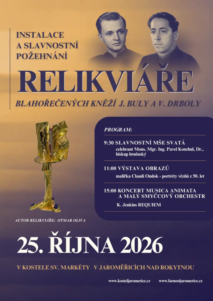 Umístění relikviáře — Kostel sv. Markéty, Jaroměřice nad Rokytnou