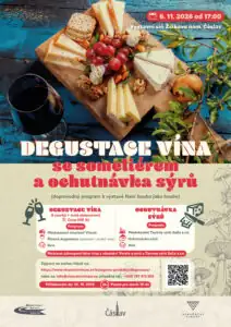 Degustace vína se someliérem a ochutnávka sýrů, přihlášky do 25.10. 2026