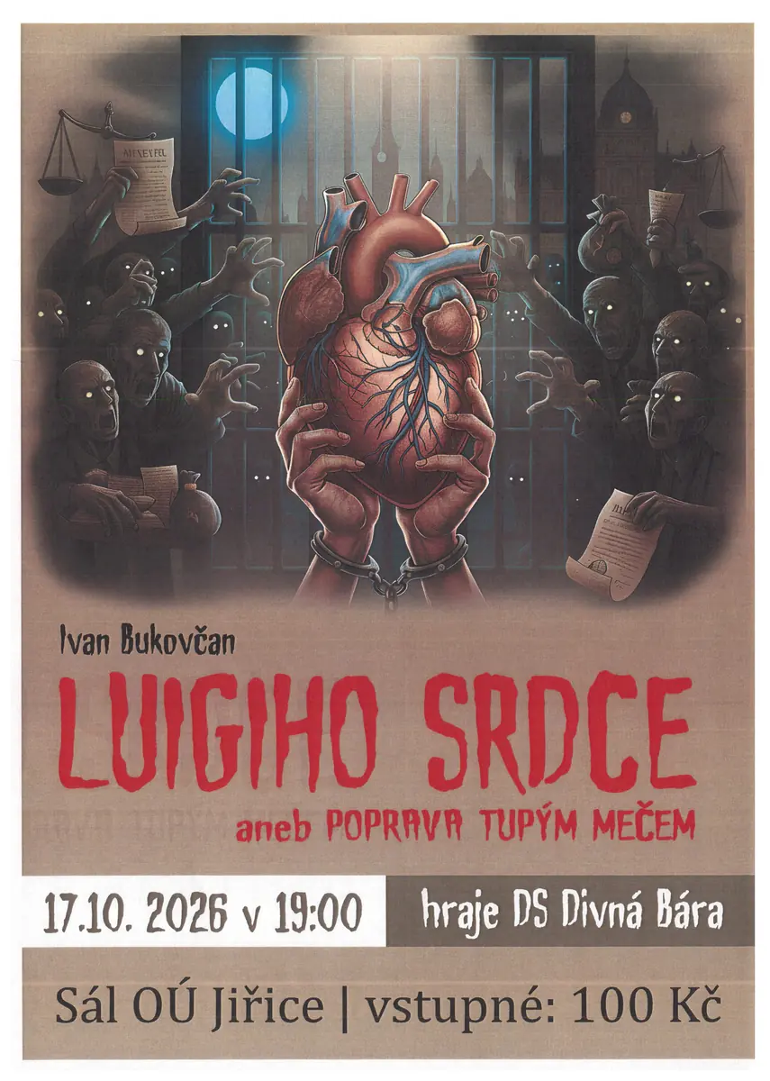 Luigiho srdce aneb poprava tupým mečem — Medova vila, Humpolec