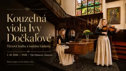 Kouzelná viola Ivy Dočkalové: Filmová hudba a hudební hádanky — Vila Primavesi, Olomouc