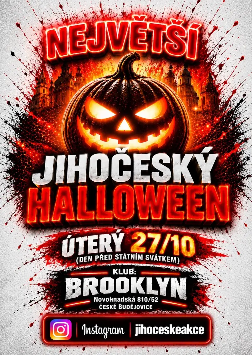 Южночешский ХЭЛЛОУИН — Brooklyn Club, Ческе-Будеёвице