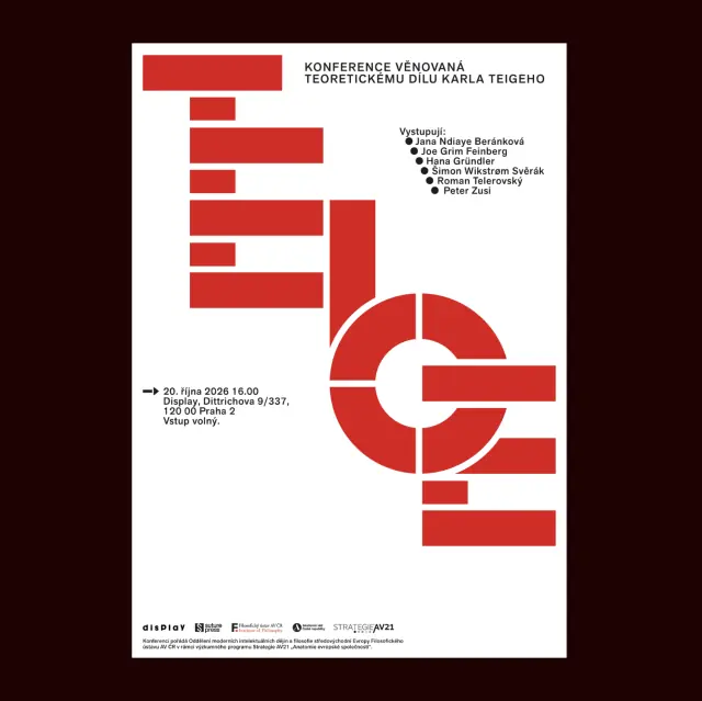 Konferenz zum theoretischen Werk von Karel Teige — Display, Prag