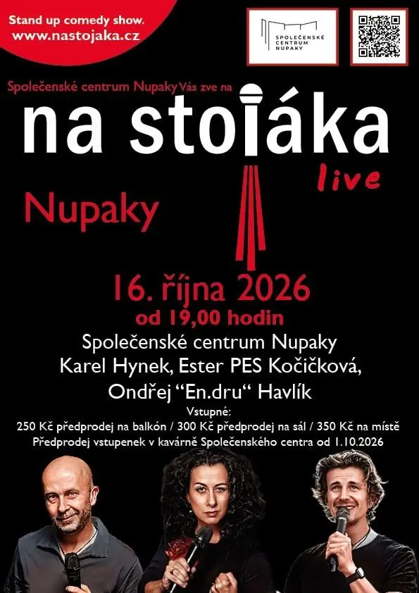 na stojáka! — Společenské centrum Nupaky, Prag