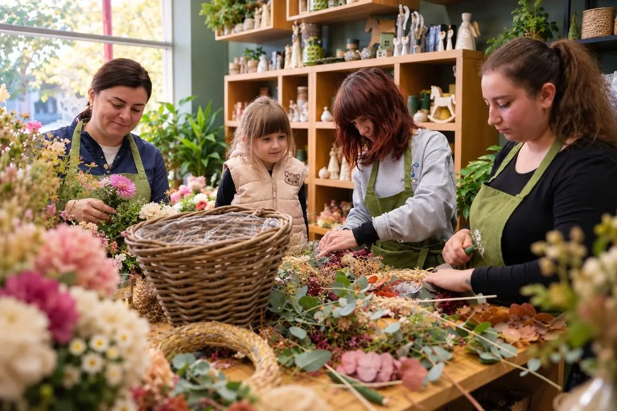 Herbstkränze - Workshop im Květ&List — Květ&List, Prag