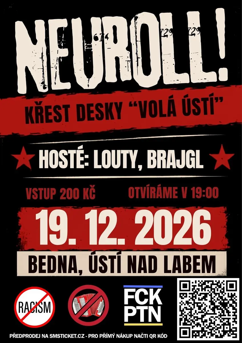 Křest alba Neuroll! - Volá Ústí. — Bedna Ústí, Ústí nad Labem