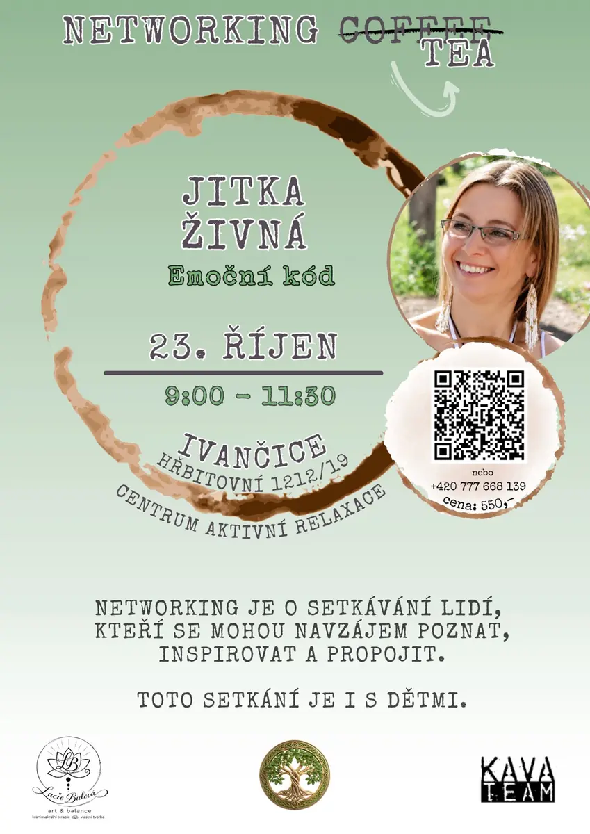 Networking Tea з Йіткою Живною — Centrum aktivní relaxace, Іванчиці