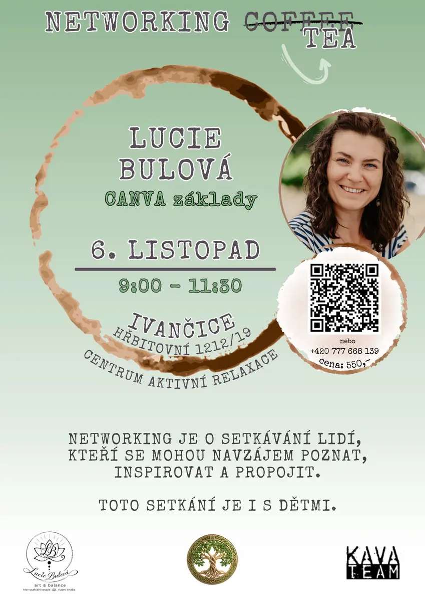 Networking Tea з Люсією Буловою — Centrum aktivní relaxace, Іванчиці
