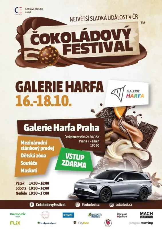 ČokoFest 2026 — Galerie Harfa, Prag