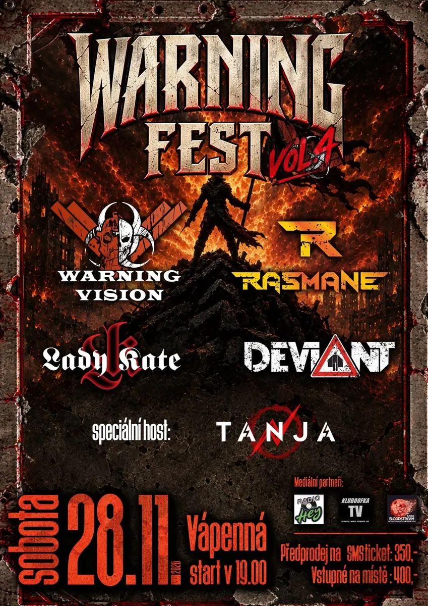 Warning Fest vol. 4 — Kulturní dům, Vápenná