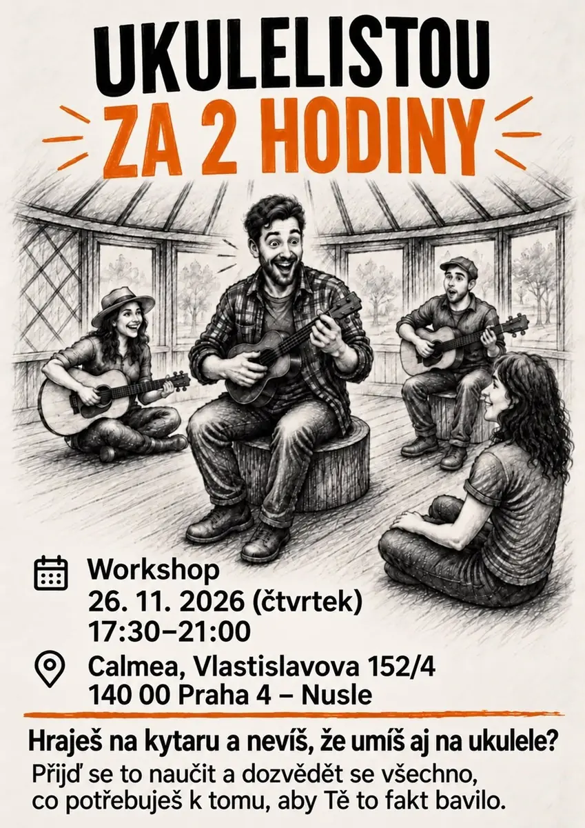 Ukulele-Spieler in 2 Stunden — Calmea, Prag