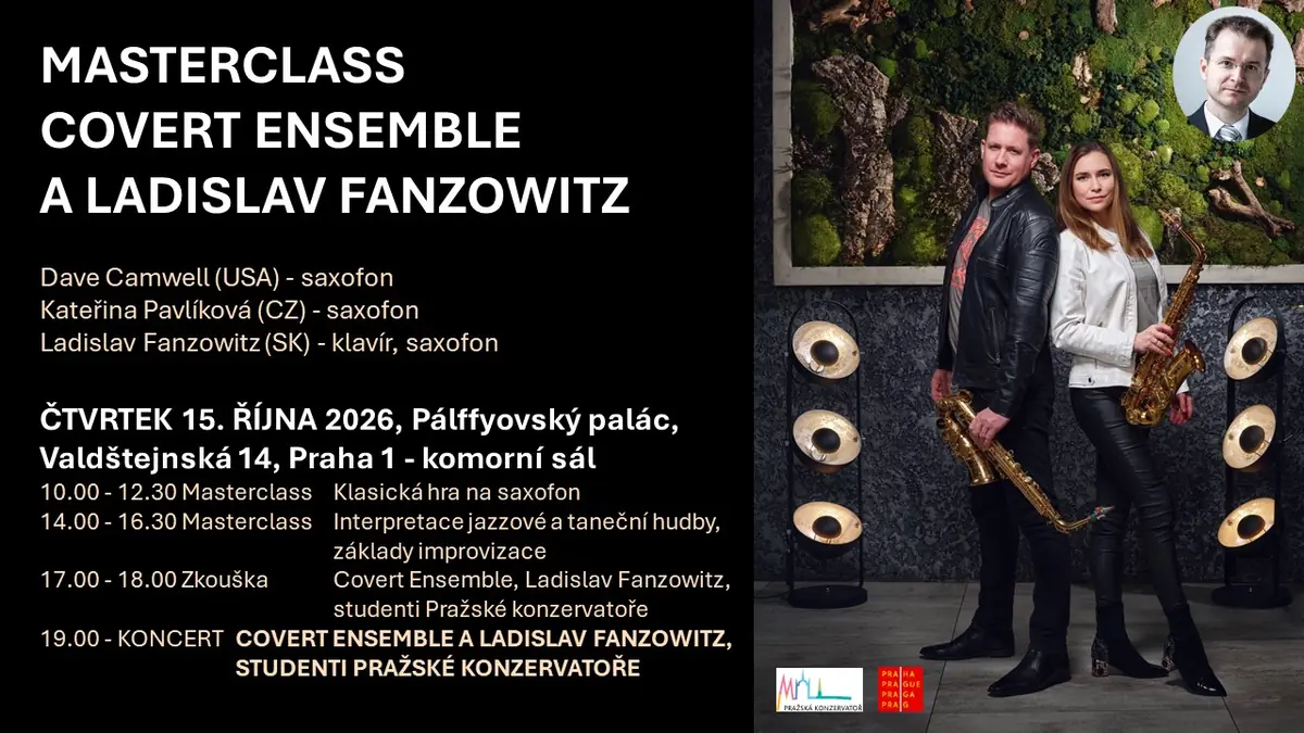Майстер-клас і концерт - Covert Ensemble та Ладислав Фанцовиц — Komorní sál Pálffyovský palác, Прага