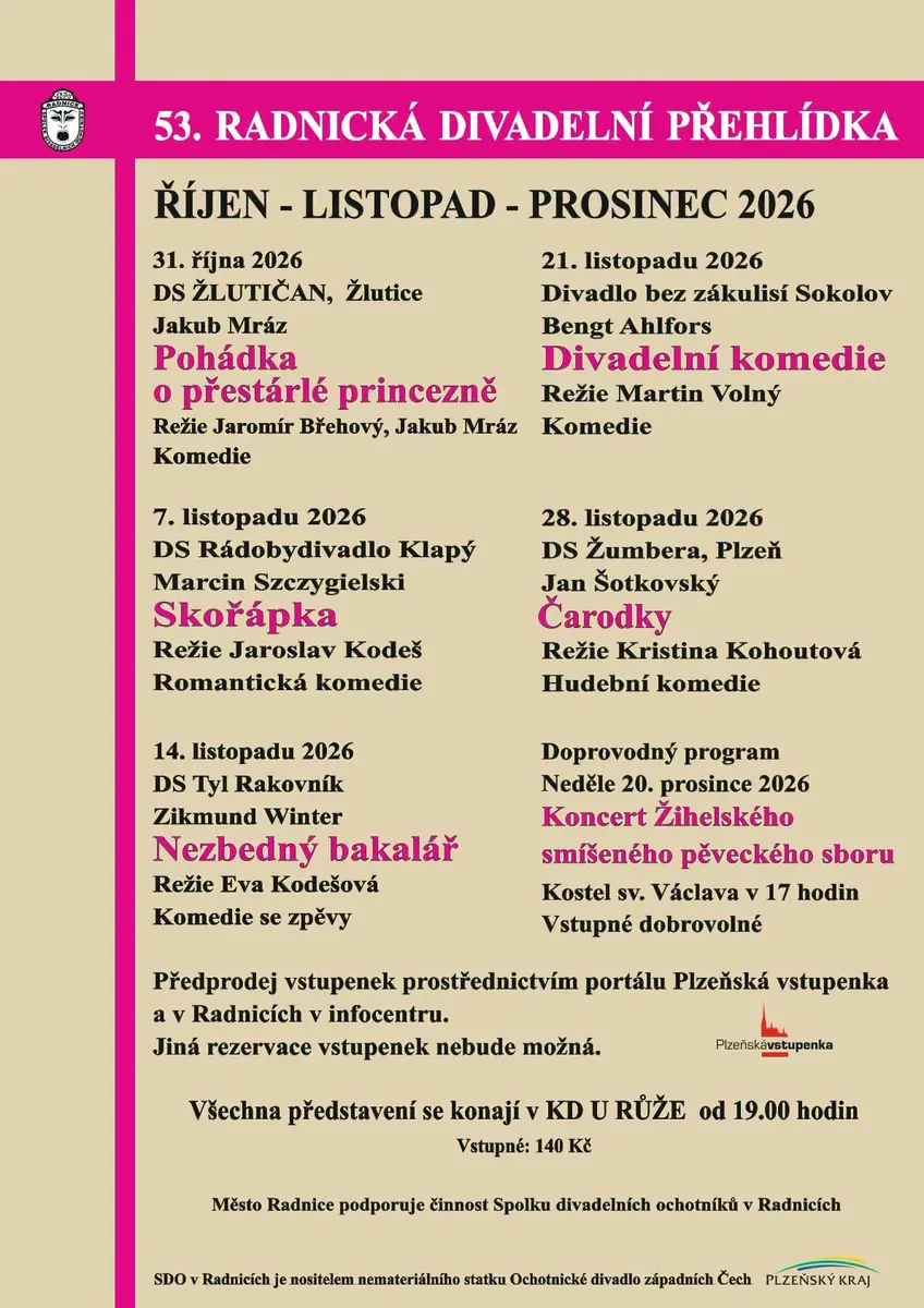 53. Städtische Theaterschau — KD U Růže, Rokycany