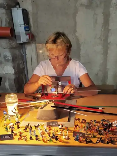 Изготовление стеклянной фигурки