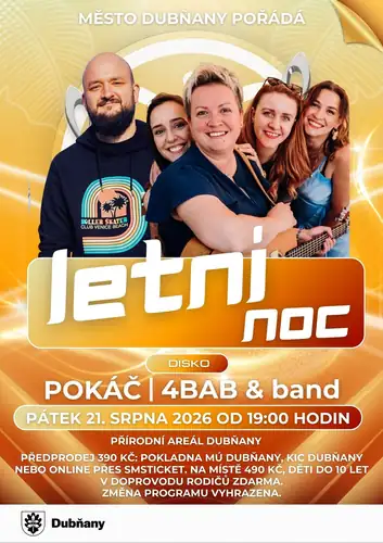 LETNÍ NOC - POKÁČ / 4BAB&band / DJ