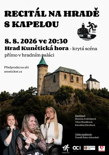 Recitál s kapelou na Kunětické hoře