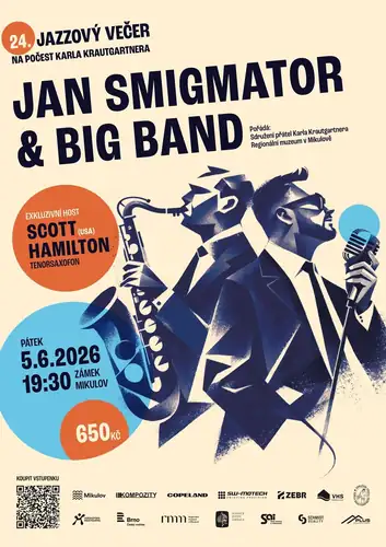 JAN SMIGMATOR & BIG BAND, exkluzivní host Scott Hamilton