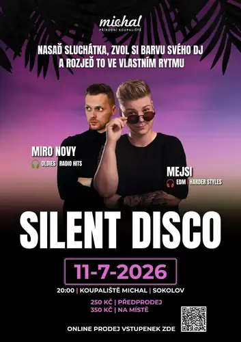 Silent disco na koupališti Michal