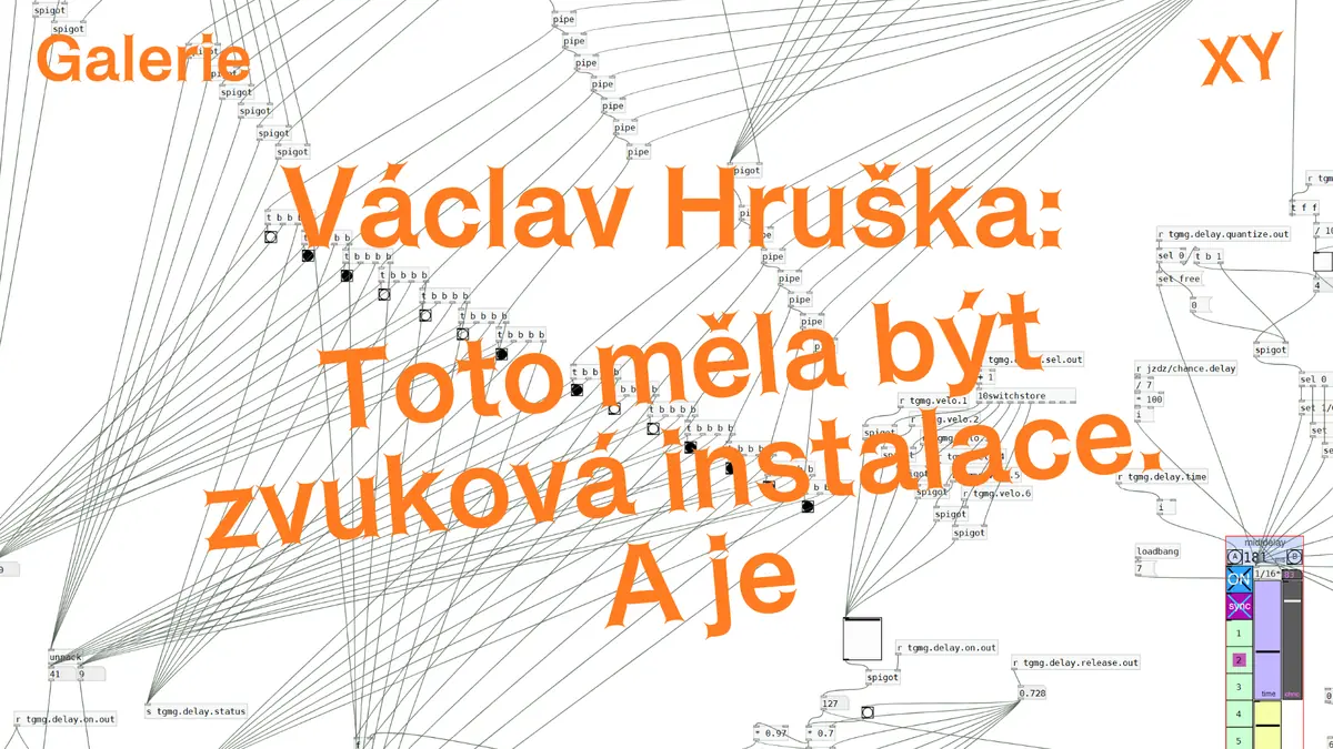 Václav Hruška – Toto měla být zvuková instalace. A je — Galerie XY, Olomouc